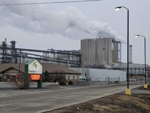 The Tharaldson Ethanol plant at Casselton, North Dakota, is the only ethanol plant in the state that is part of the Summit Carbon Solutions pipeline project.<br />(Jeff Beach / North Dakota Monitor)