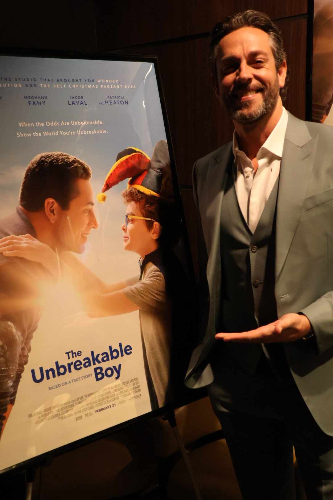 Zachary Levi portrays Scott LeRette, who wrote the book, in the film adaptation of “The Unbreakable Boy.<br />(Tim Trudell / The Daily Record)