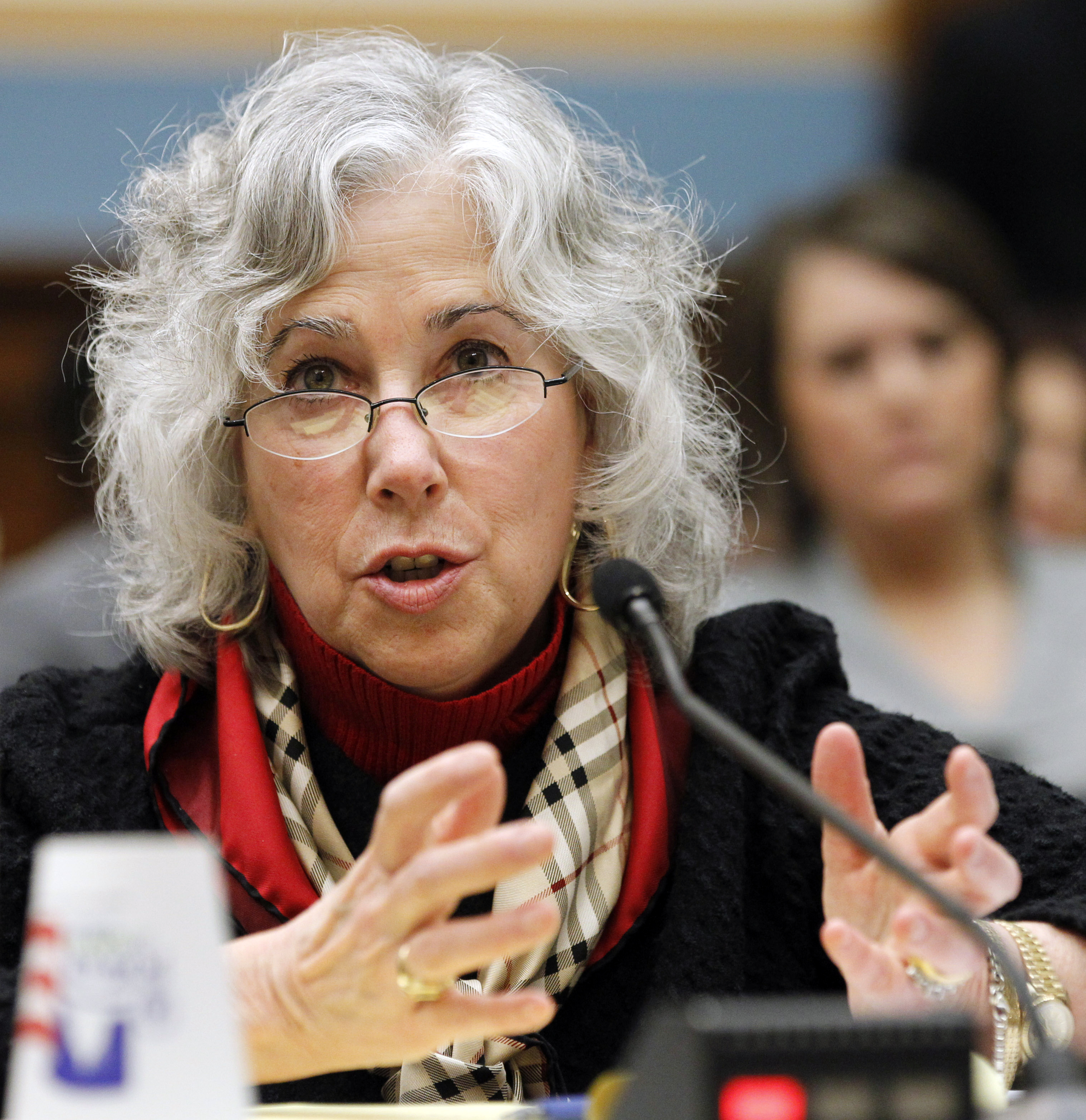 George Washington University School of Public Health and Health Services professor, and Chair of the Department of Health Policy Sara Rosenbaum on Tuesday, Feb. 8, 2011.<br />(Manuel Balce Ceneta / AP Photo)
