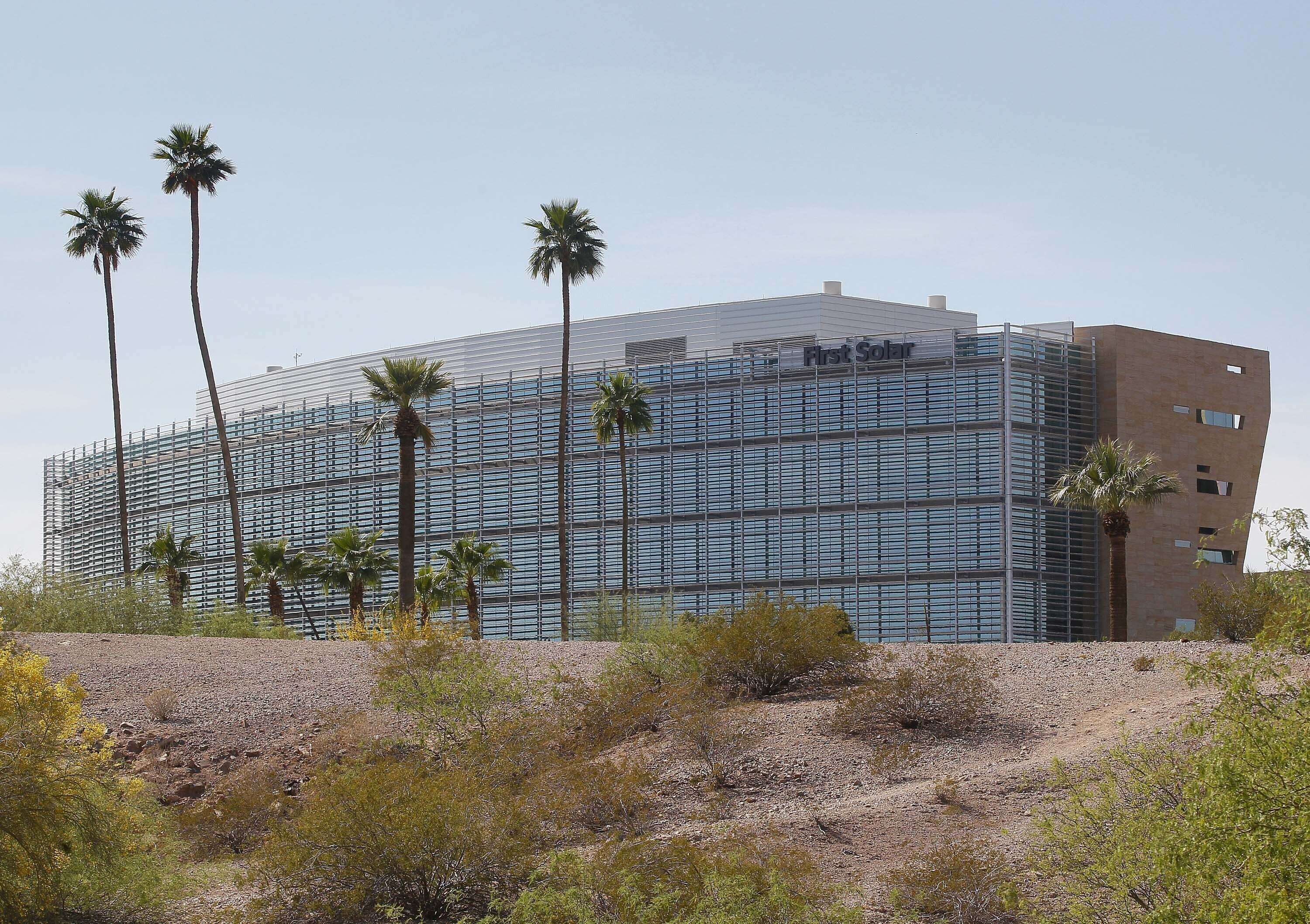 First Solar Inc&#039;s corporate headquarters.<br />(Matt York / AP Photo)
