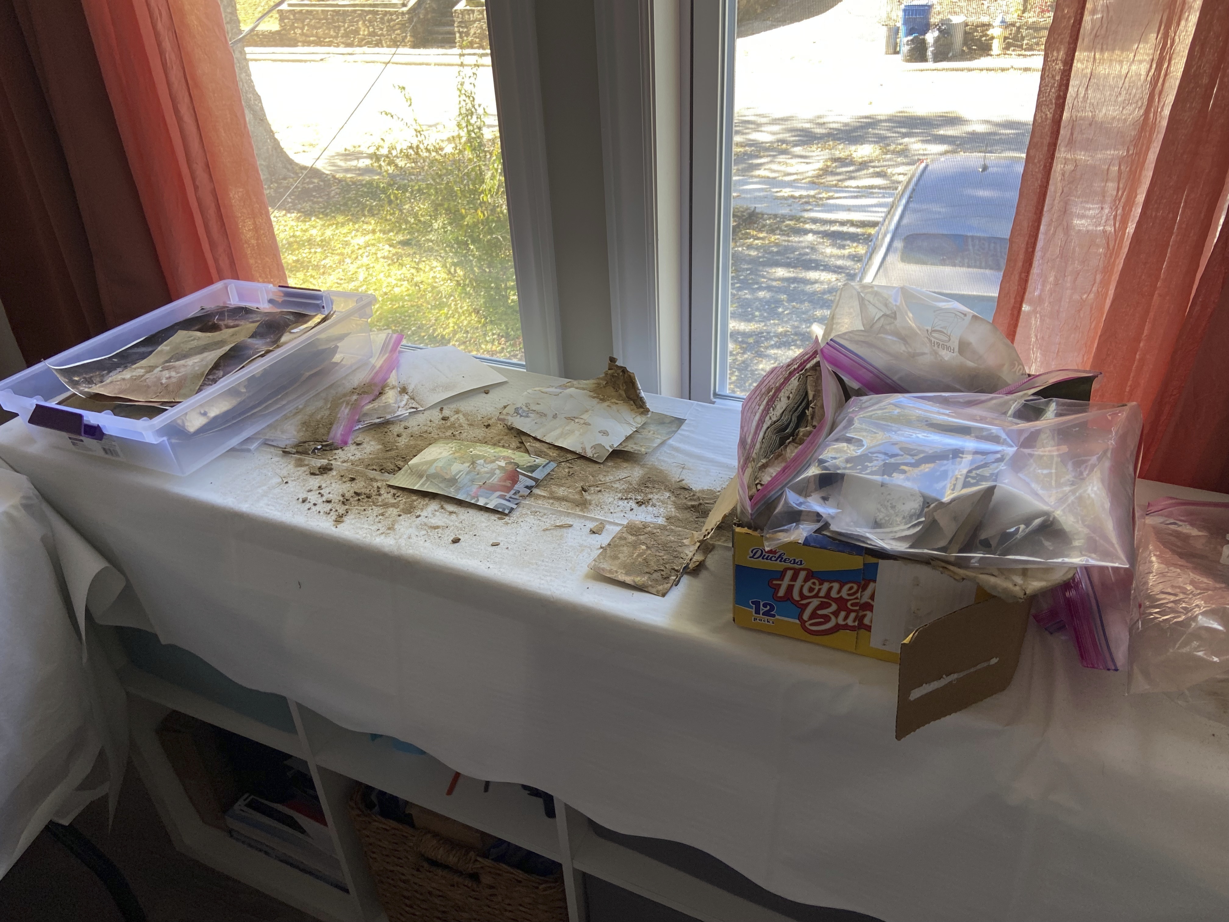 Taylor Schenker has collected more than 500 photos and returned at least 70 to residents of Asheville, North Carolina, after Hurricane Helene.<br />(Taylor Schenker via AP)