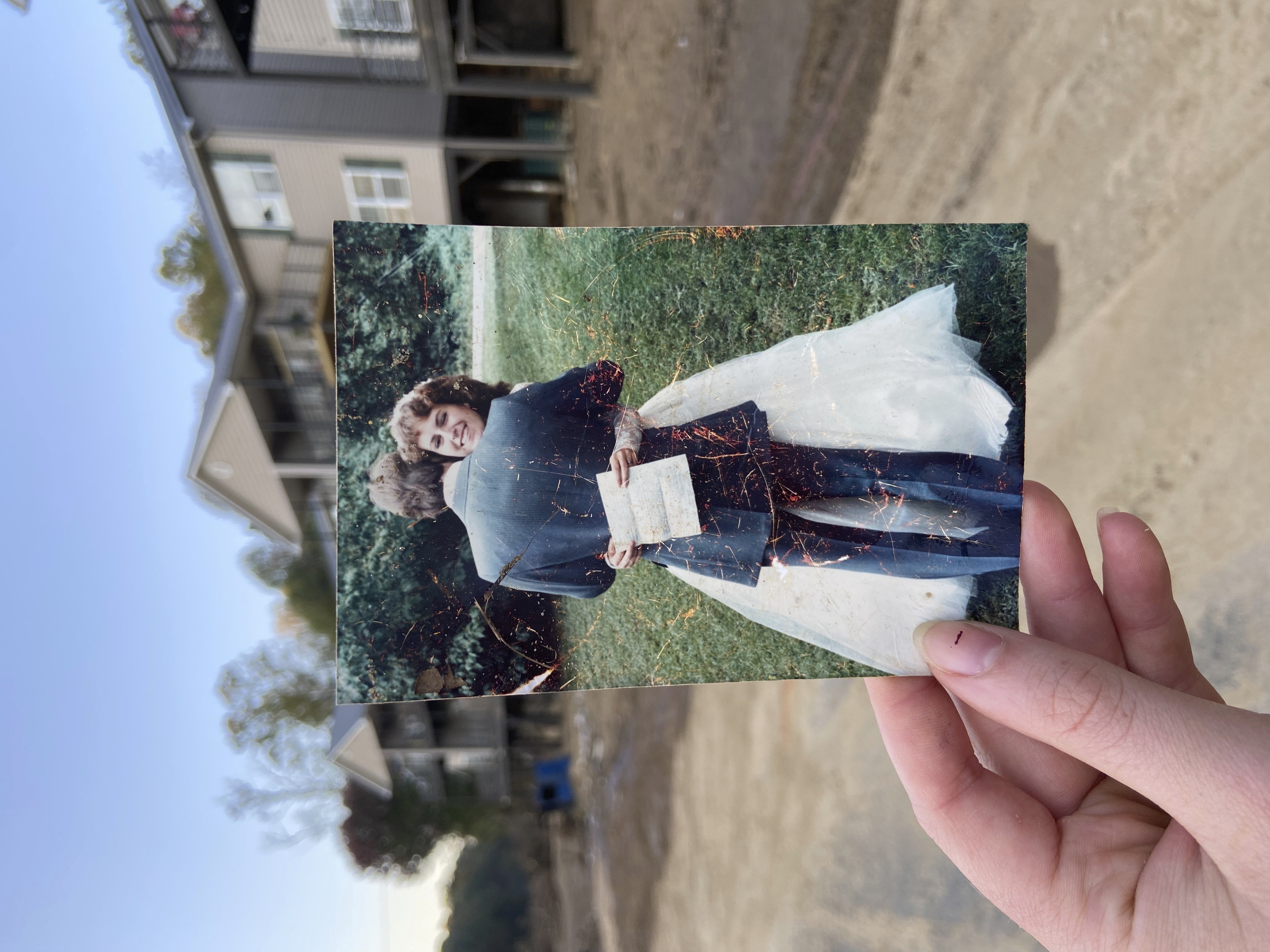 A photo found near Asheville, N.C., after Hurricane Helene.<br /> (Taylor Schenker via AP)