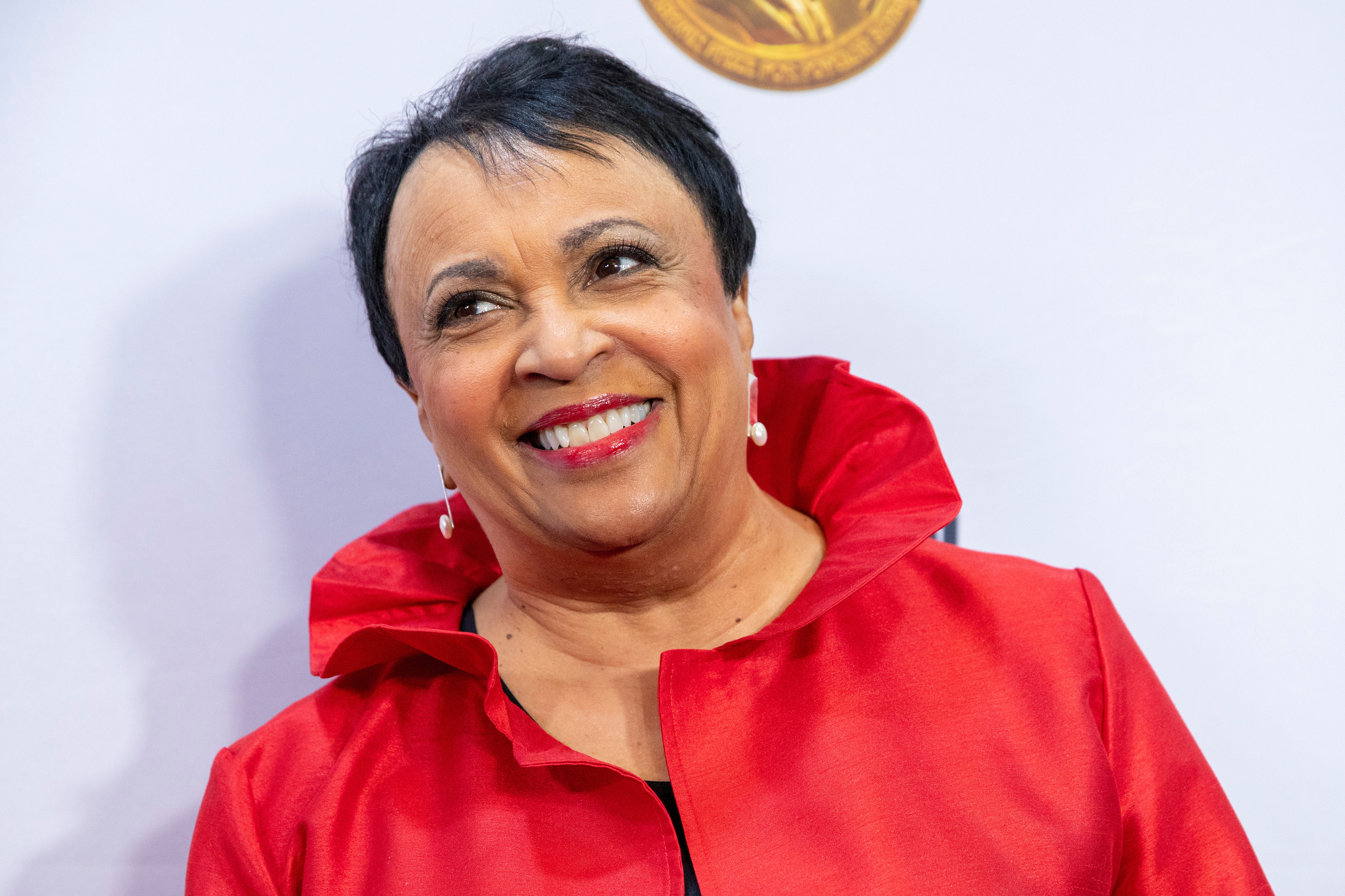 Librarian of Congress Carla Hayden arrives at the presentation of the Gershwin Prize, to be awarded to Joni Mitchell at DAR Constitution Hall in Washington March 1, 2023.<br />(Amanda Andrade-Rhoades / AP Photo)