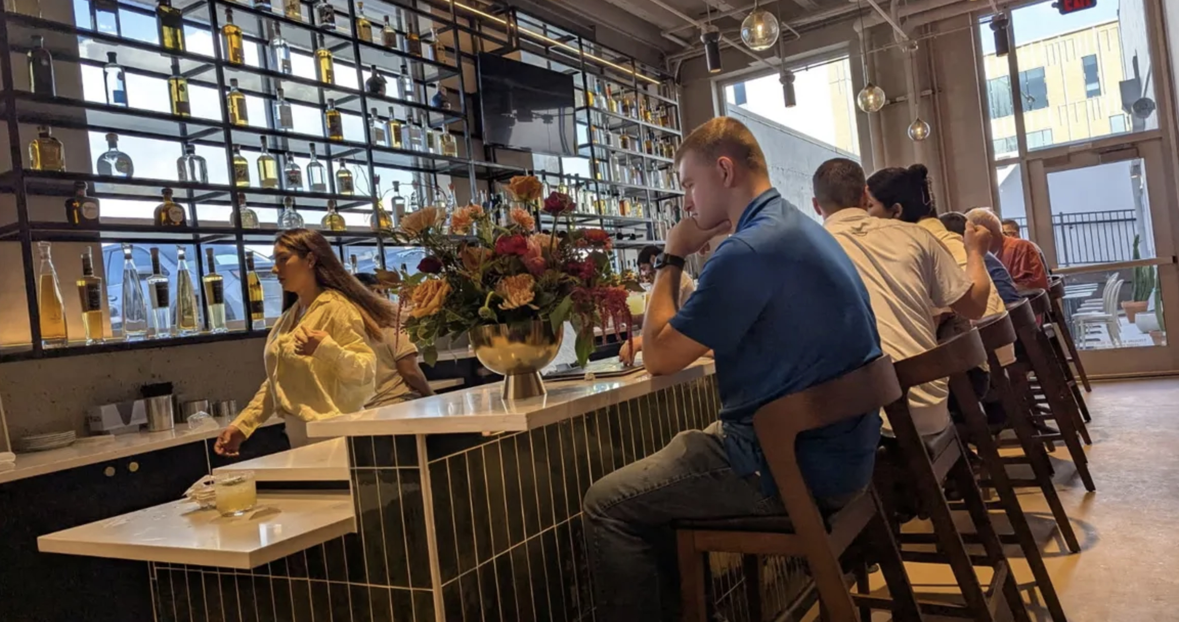 The bar at Santoro includes a wall of tequila and mezcal bottles.<br />(Courtesy photo)