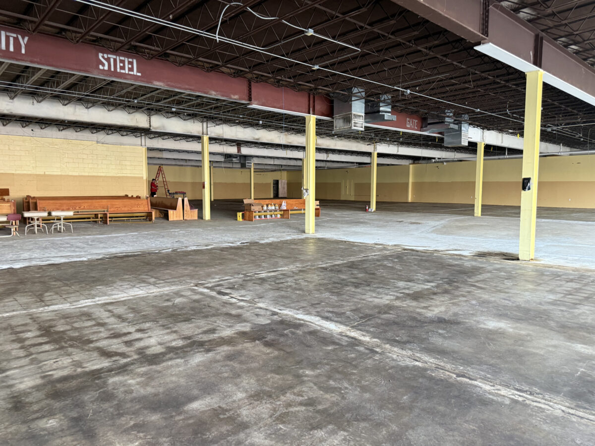 A 16,500-square foot building along the South 24th Street business district just north of Q Street is the future South Omaha Global Market.<br />(Cindy Gonzalez / Nebraska Examiner)