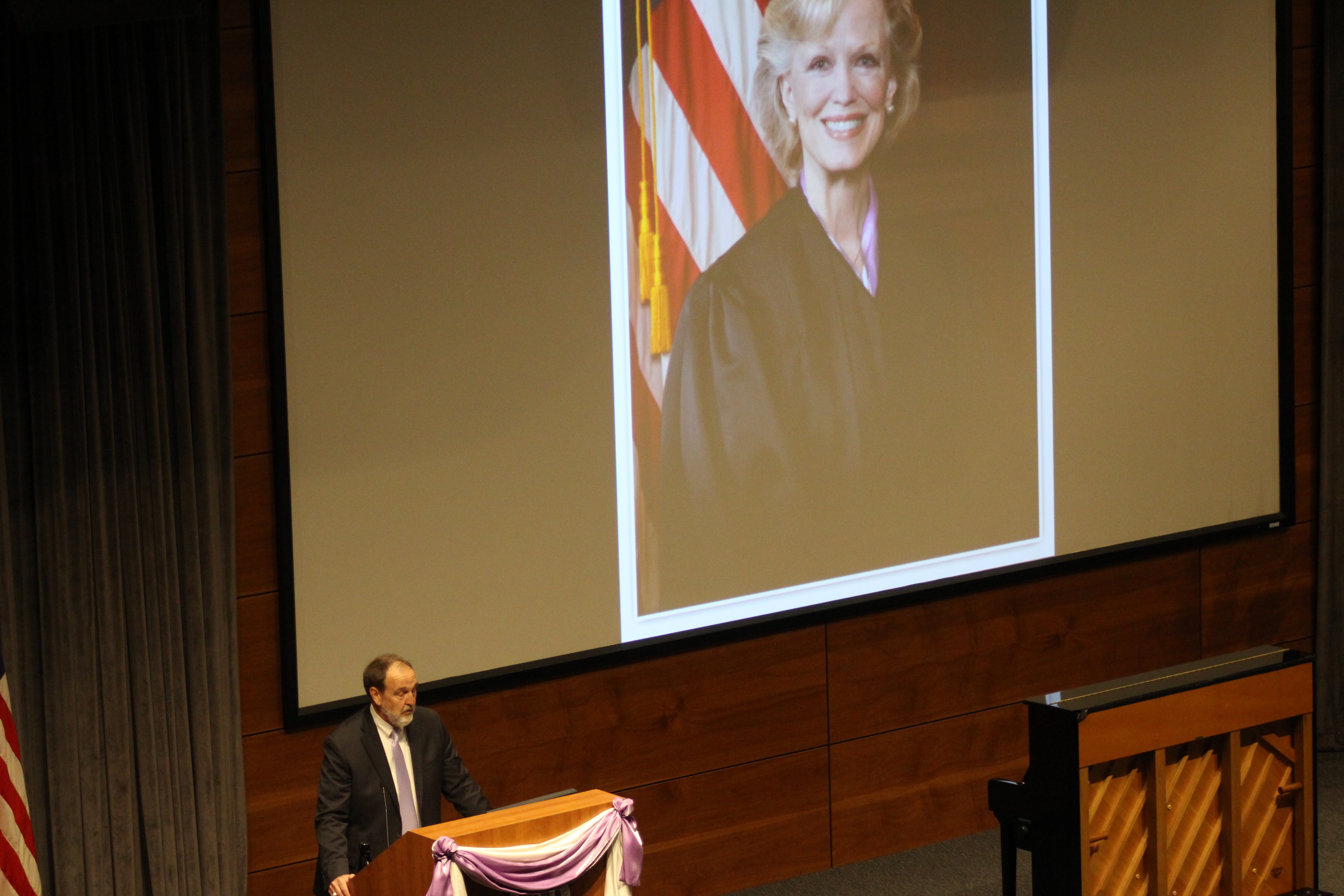 A memorial service was held for former U.S. Senior District Court Judge Laurie Smith Camp at Creighton University’s Hixson-Lied Auditorium, Tuesday, Nov. 23, 2021. (Derek Noehren/Daily Record)