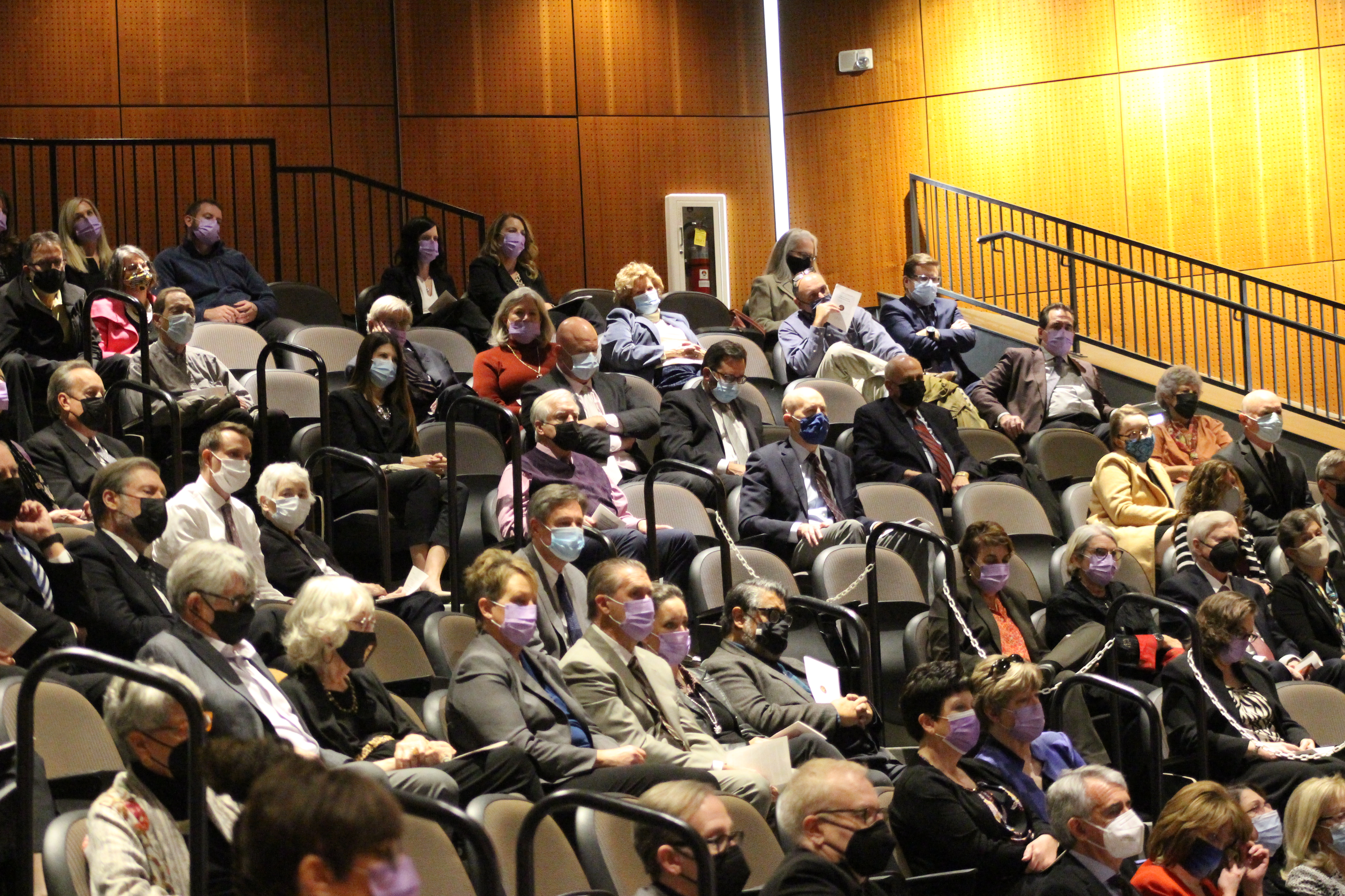 A memorial service was held for former U.S. Senior District Court Judge Laurie Smith Camp at Creighton University’s Hixson-Lied Auditorium, Tuesday, Nov. 23, 2021. (Derek Noehren/Daily Record)