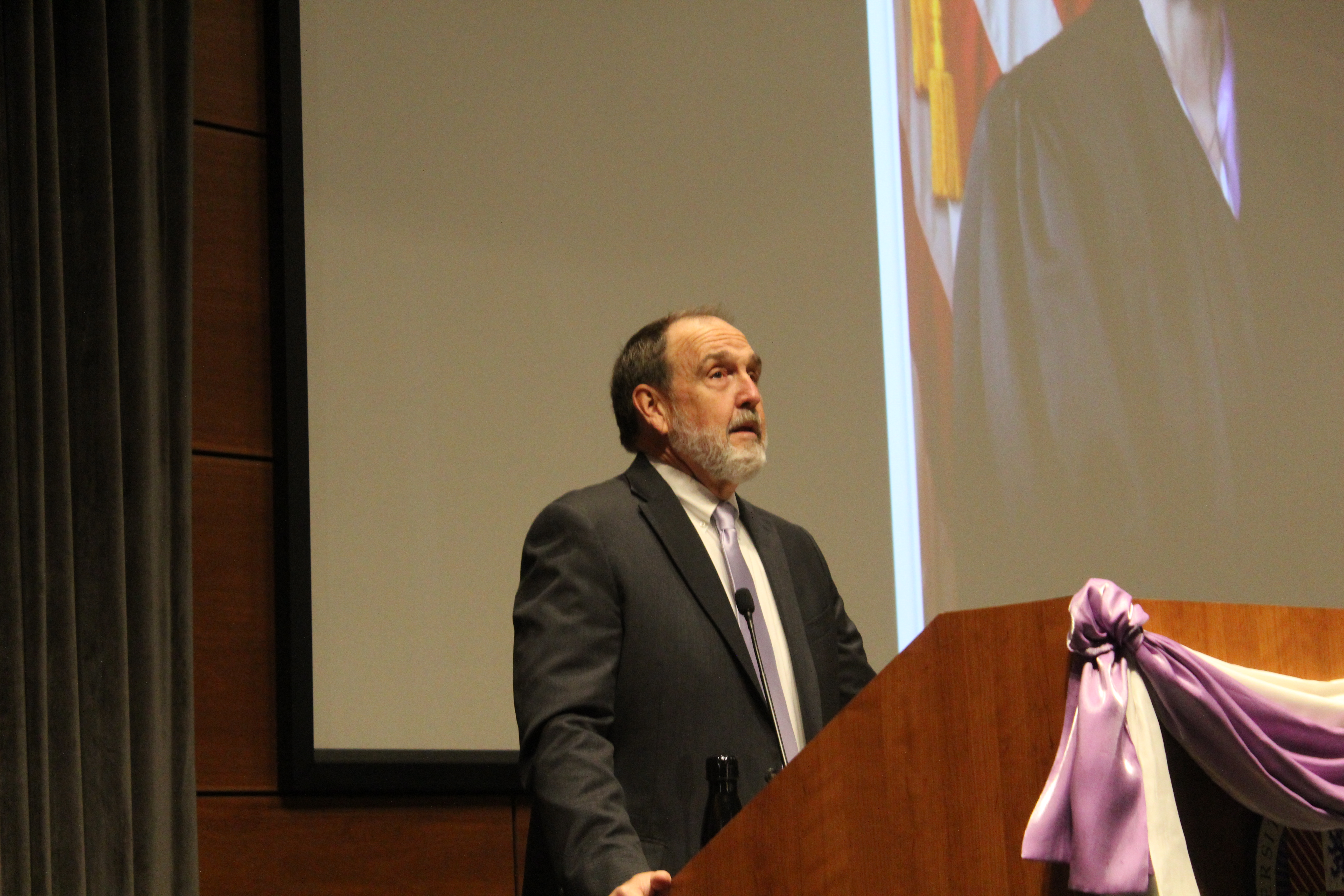 A memorial service was held for former U.S. Senior District Court Judge Laurie Smith Camp at Creighton University’s Hixson-Lied Auditorium, Tuesday, Nov. 23, 2021. (David Golbitz/Daily Record)