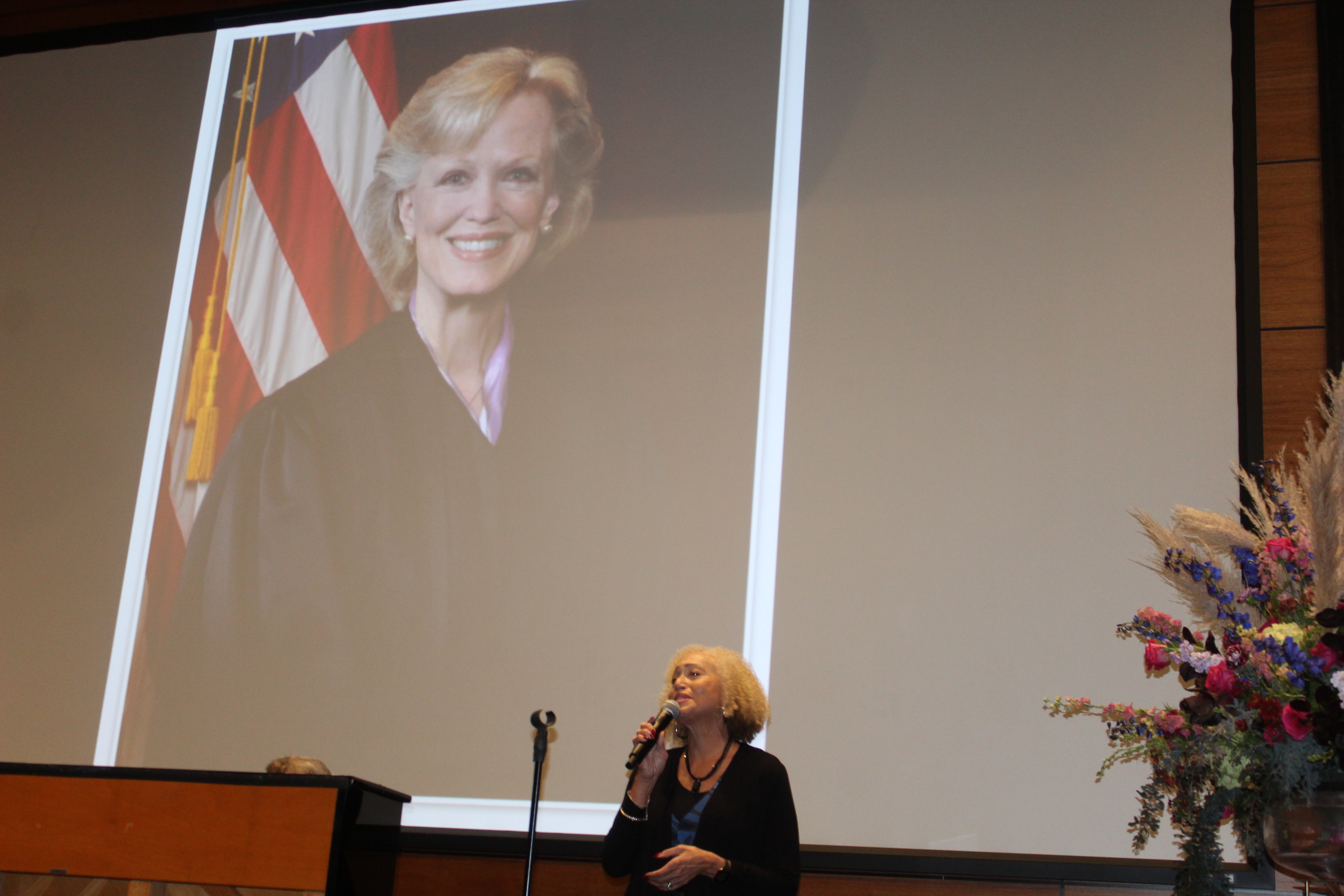 A memorial service was held for former U.S. Senior District Court Judge Laurie Smith Camp at Creighton University’s Hixson-Lied Auditorium, Tuesday, Nov. 23, 2021. (David Golbitz/Daily Record)