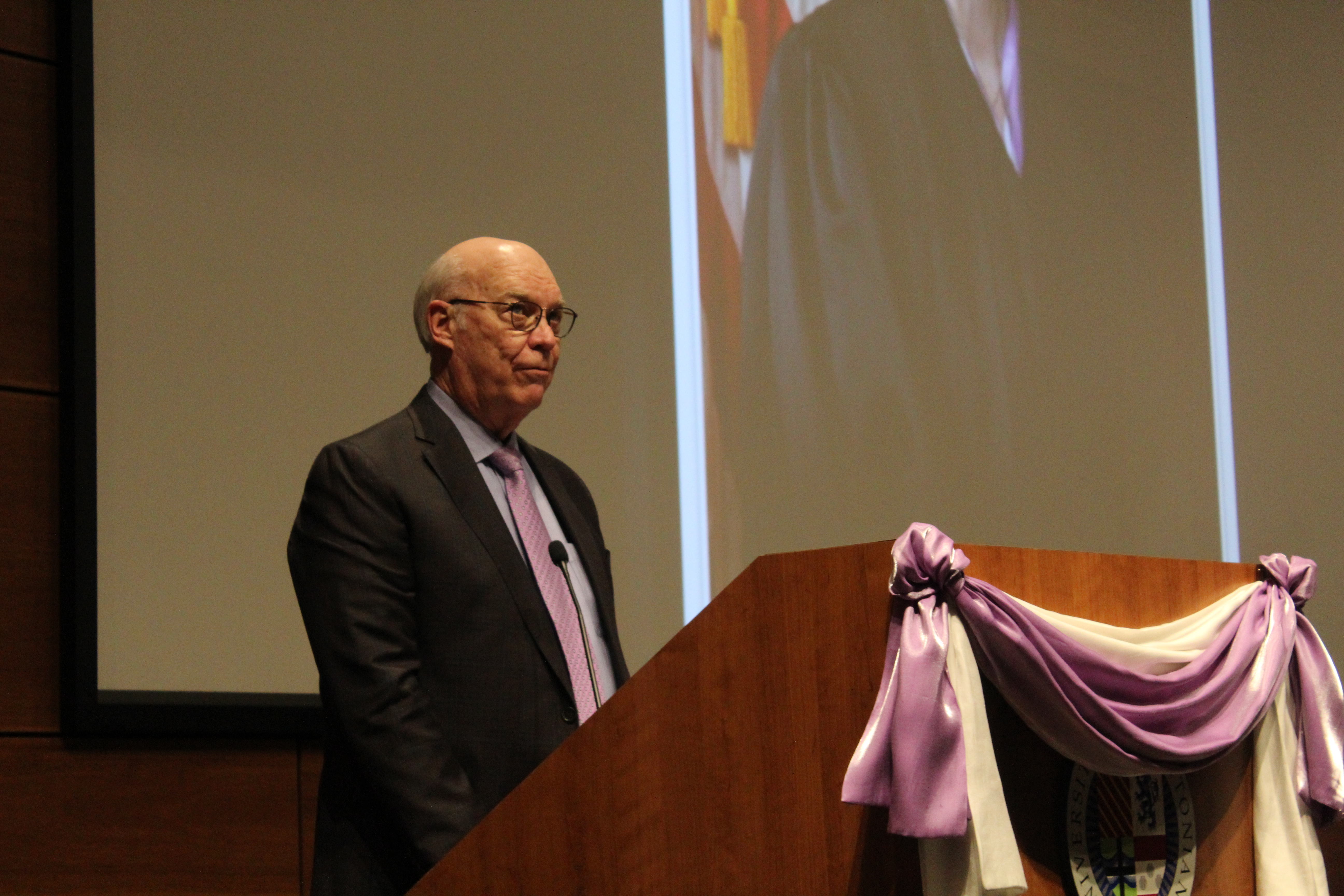 A memorial service was held for former U.S. Senior District Court Judge Laurie Smith Camp at Creighton University’s Hixson-Lied Auditorium, Tuesday, Nov. 23, 2021. (David Golbitz/Daily Record)