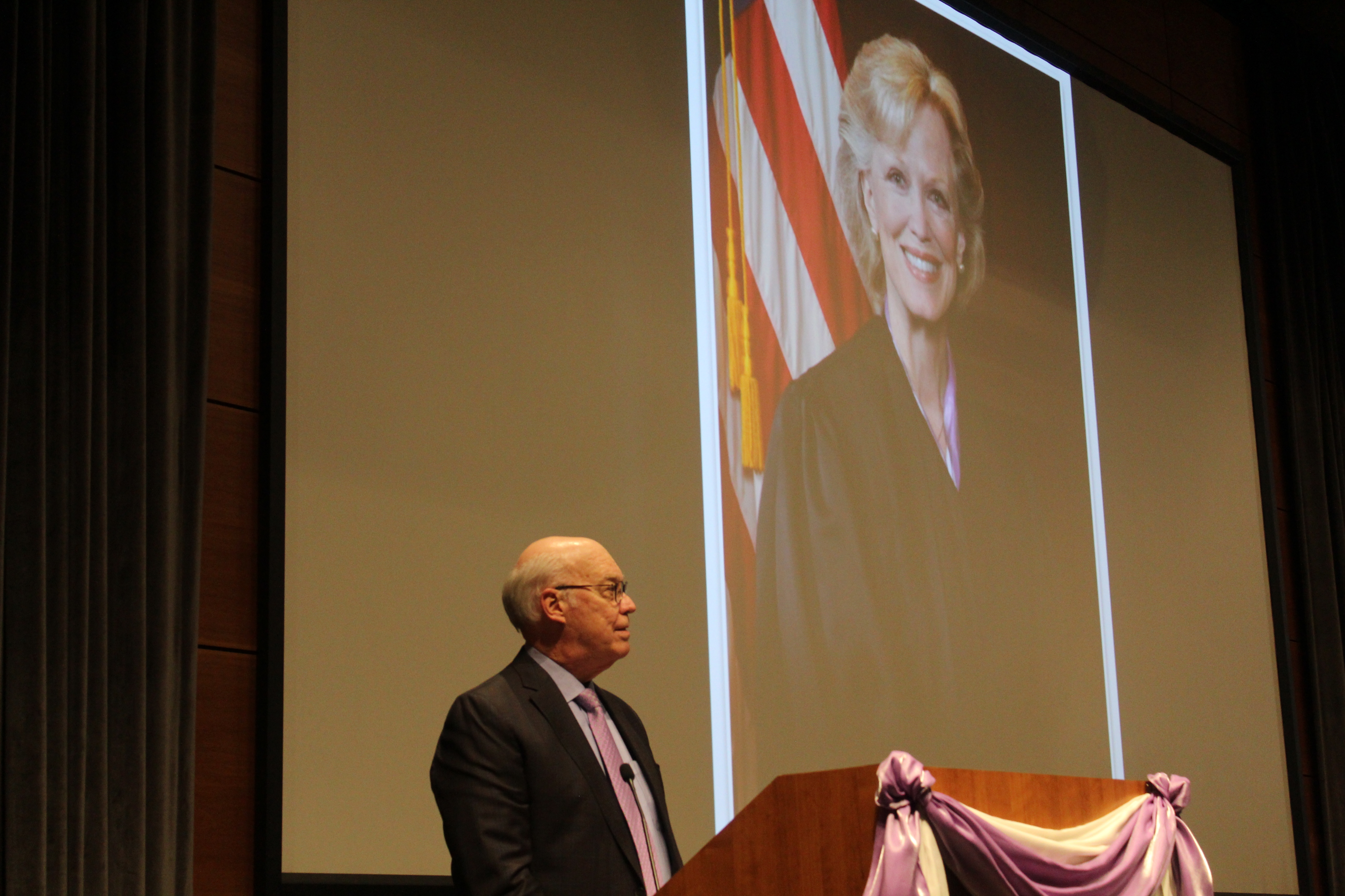 A memorial service was held for former U.S. Senior District Court Judge Laurie Smith Camp at Creighton University’s Hixson-Lied Auditorium, Tuesday, Nov. 23, 2021. (David Golbitz/Daily Record)
