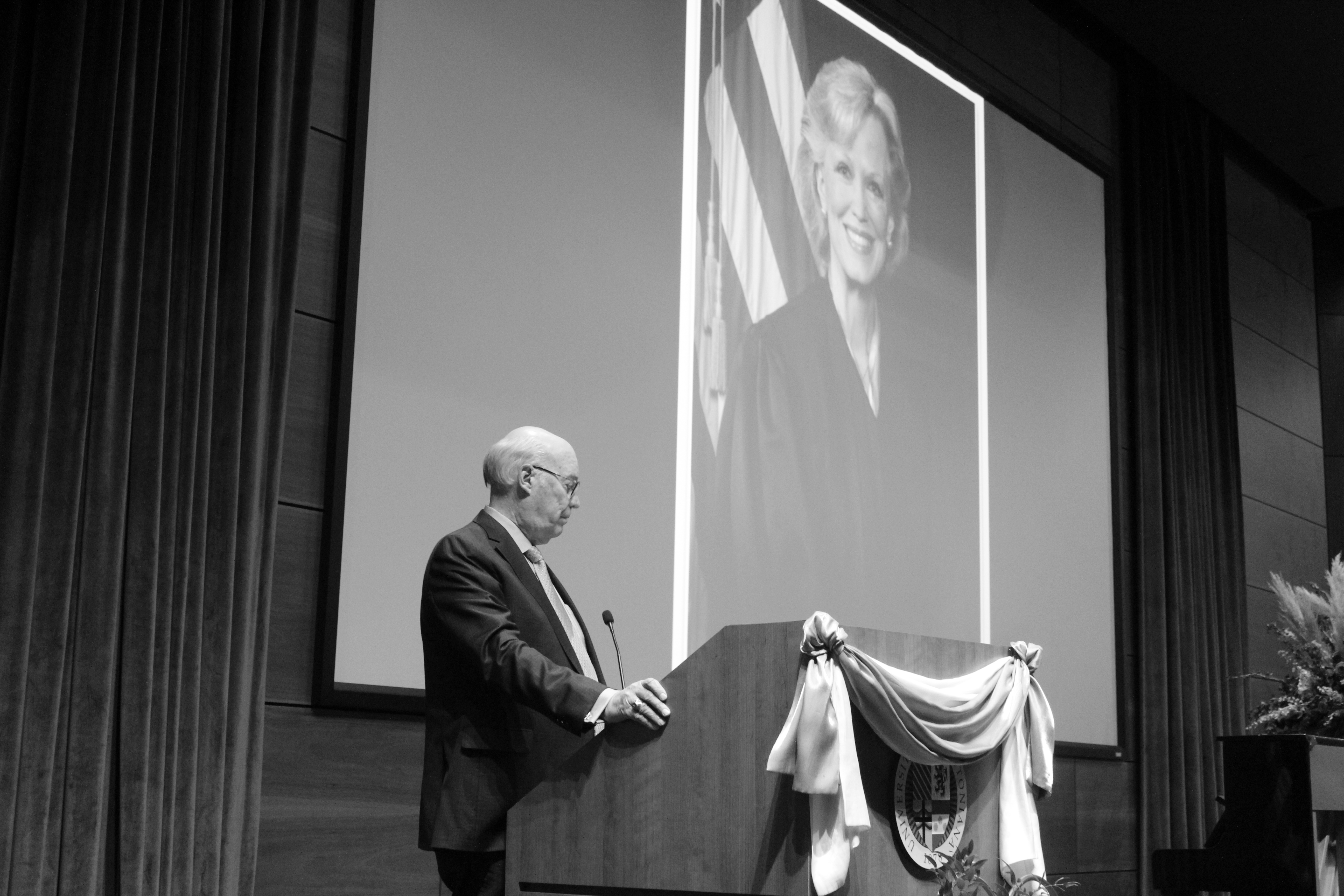A memorial service was held for former U.S. Senior District Court Judge Laurie Smith Camp at Creighton University’s Hixson-Lied Auditorium, Tuesday, Nov. 23, 2021. (David Golbitz/Daily Record)