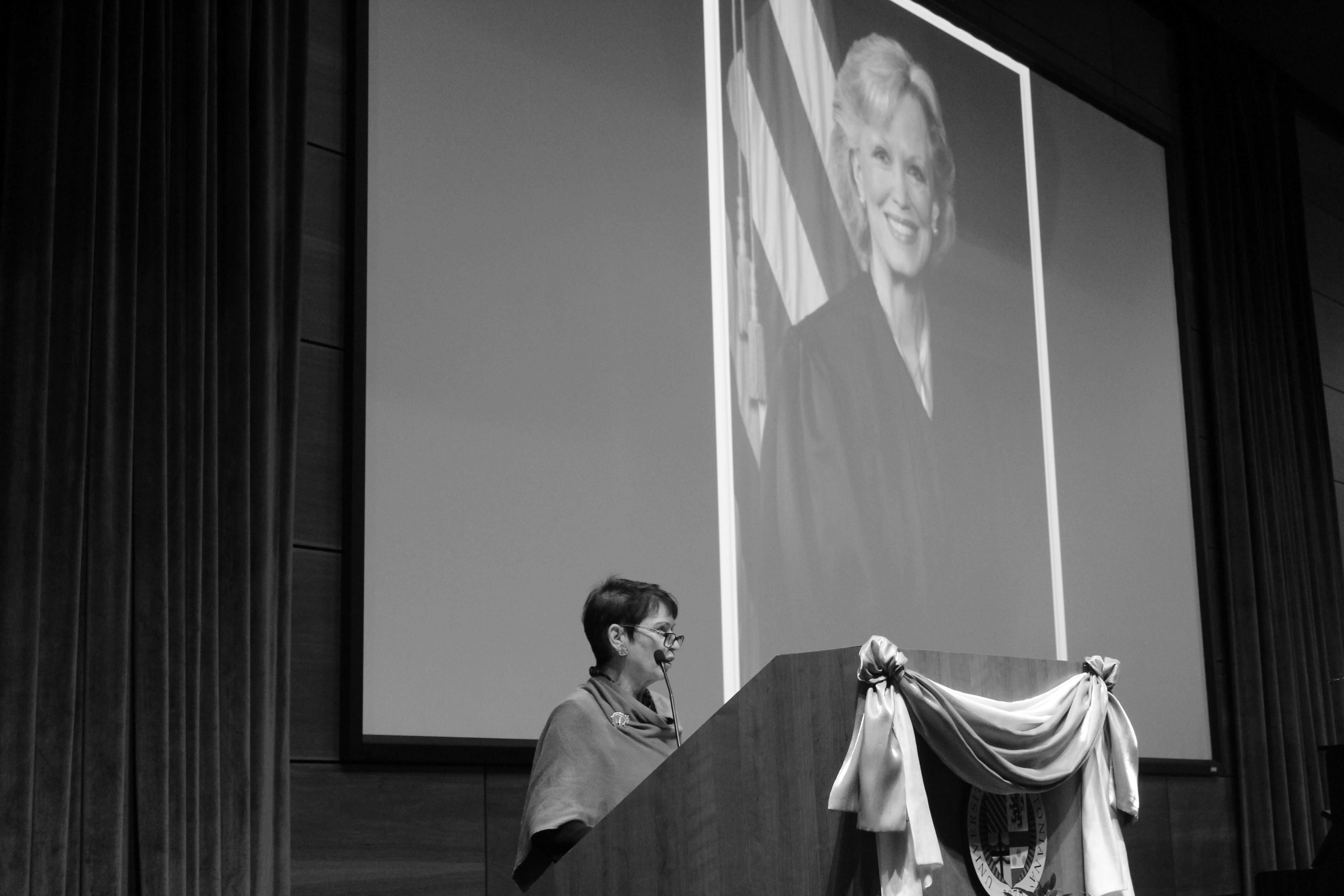 A memorial service was held for former U.S. Senior District Court Judge Laurie Smith Camp at Creighton University’s Hixson-Lied Auditorium, Tuesday, Nov. 23, 2021. (David Golbitz/Daily Record)
