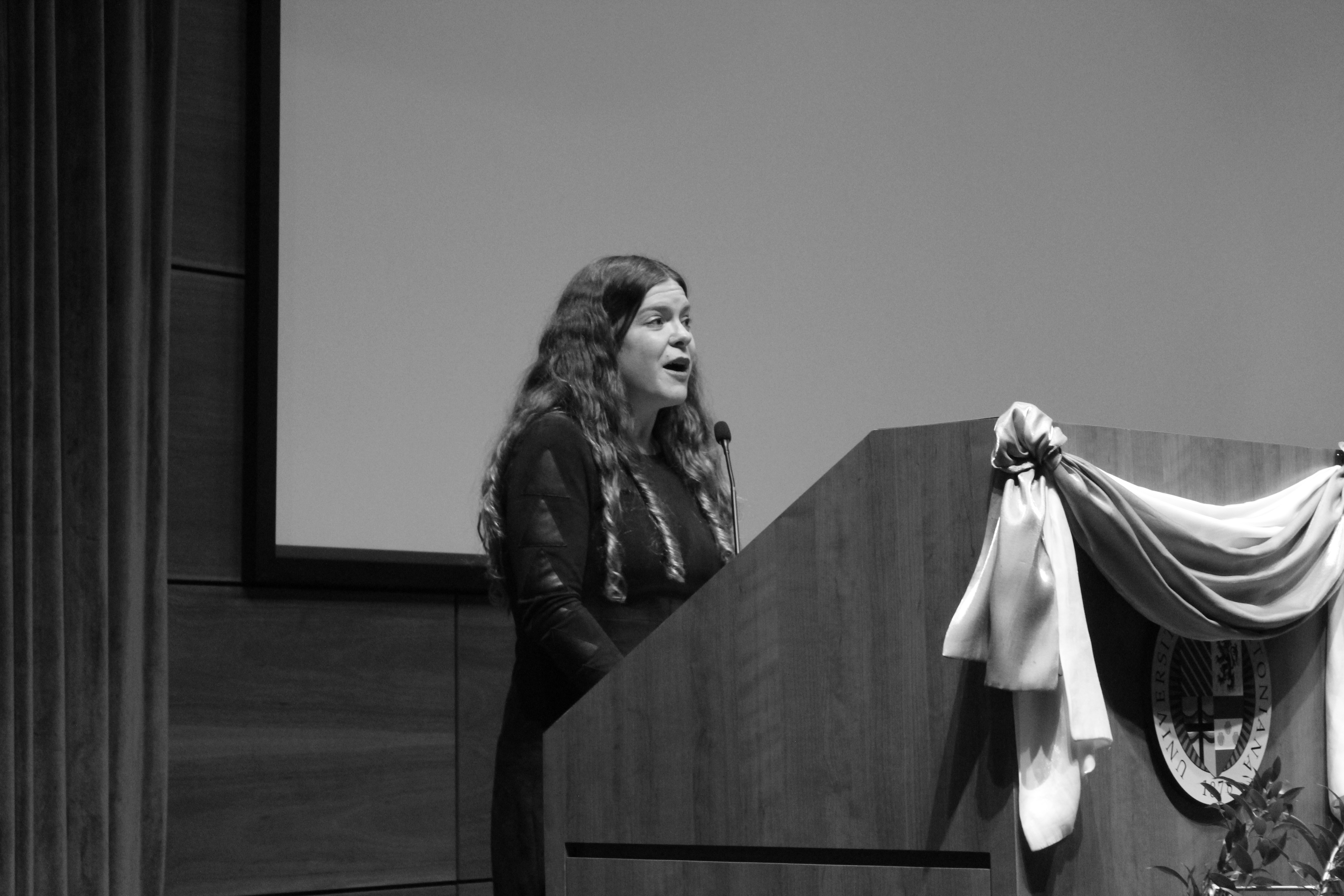 A memorial service was held for former U.S. Senior District Court Judge Laurie Smith Camp at Creighton University’s Hixson-Lied Auditorium, Tuesday, Nov. 23, 2021. (David Golbitz/Daily Record)