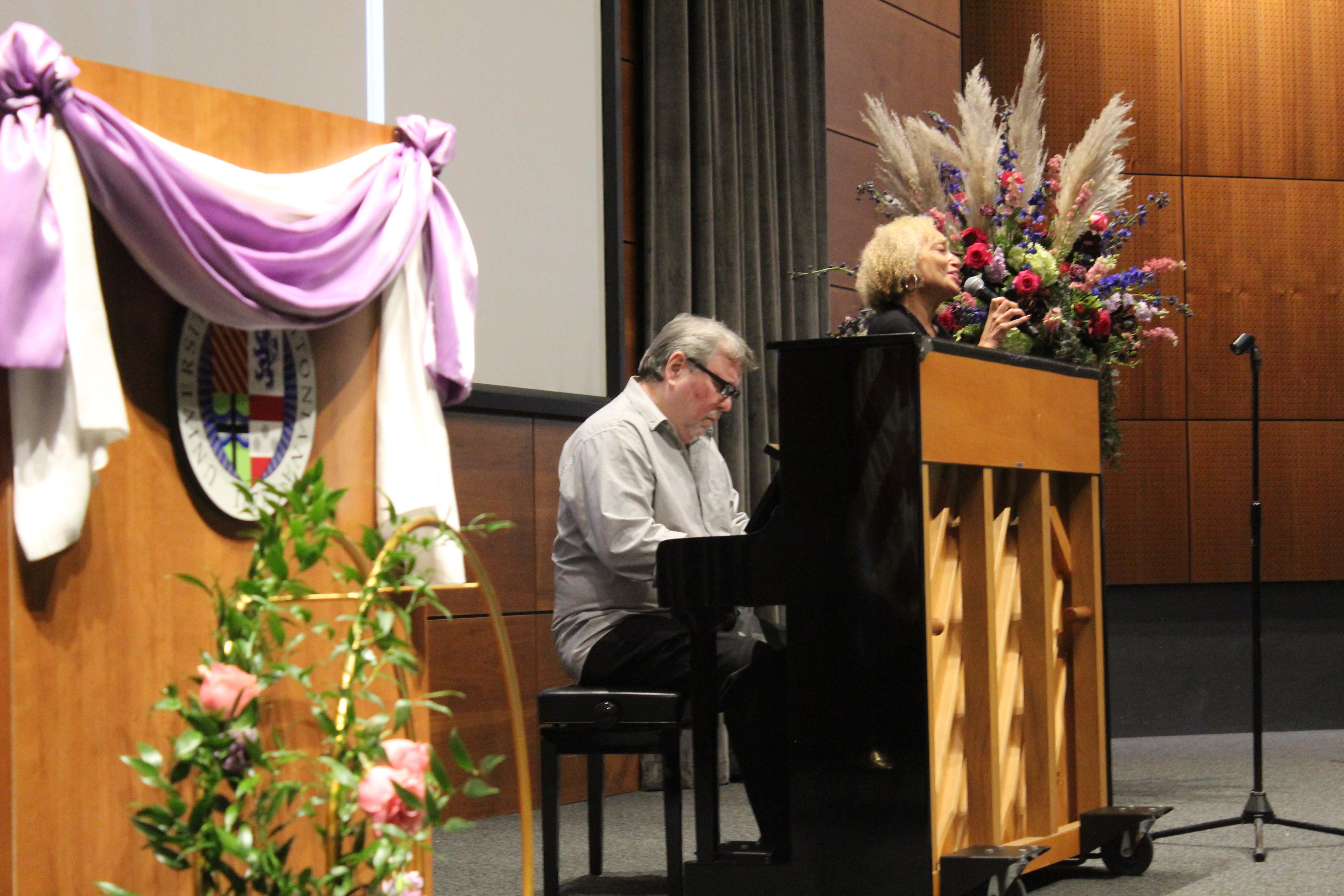 A memorial service was held for former U.S. Senior District Court Judge Laurie Smith Camp at Creighton University’s Hixson-Lied Auditorium, Tuesday, Nov. 23, 2021. (David Golbitz/Daily Record)