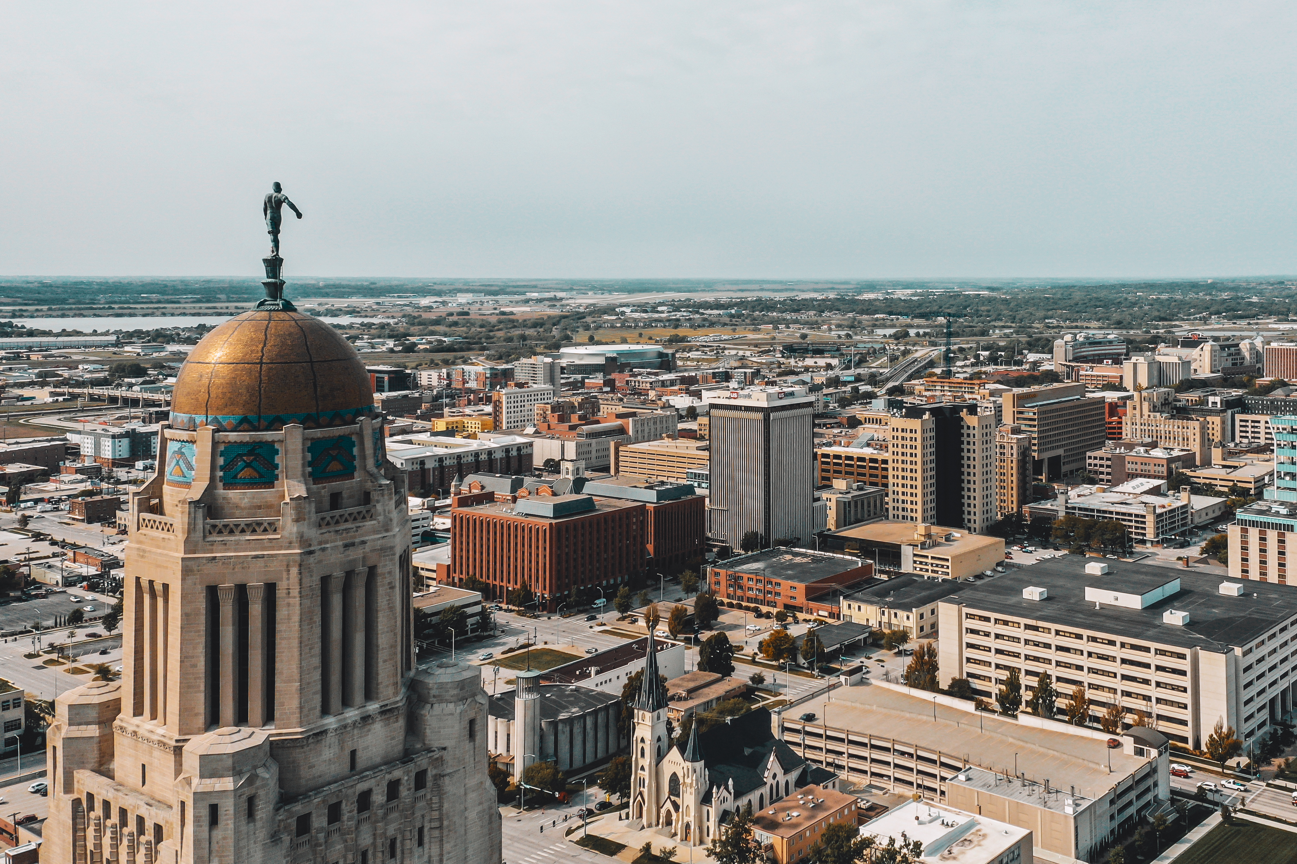 More than 100 state employees joined for a noon-hour news conference of the Nebraska Association of Public Employees in the Nebraska State Capitol Dec. 7, 2023, in Lincoln.<br />(Aspects and Angles)