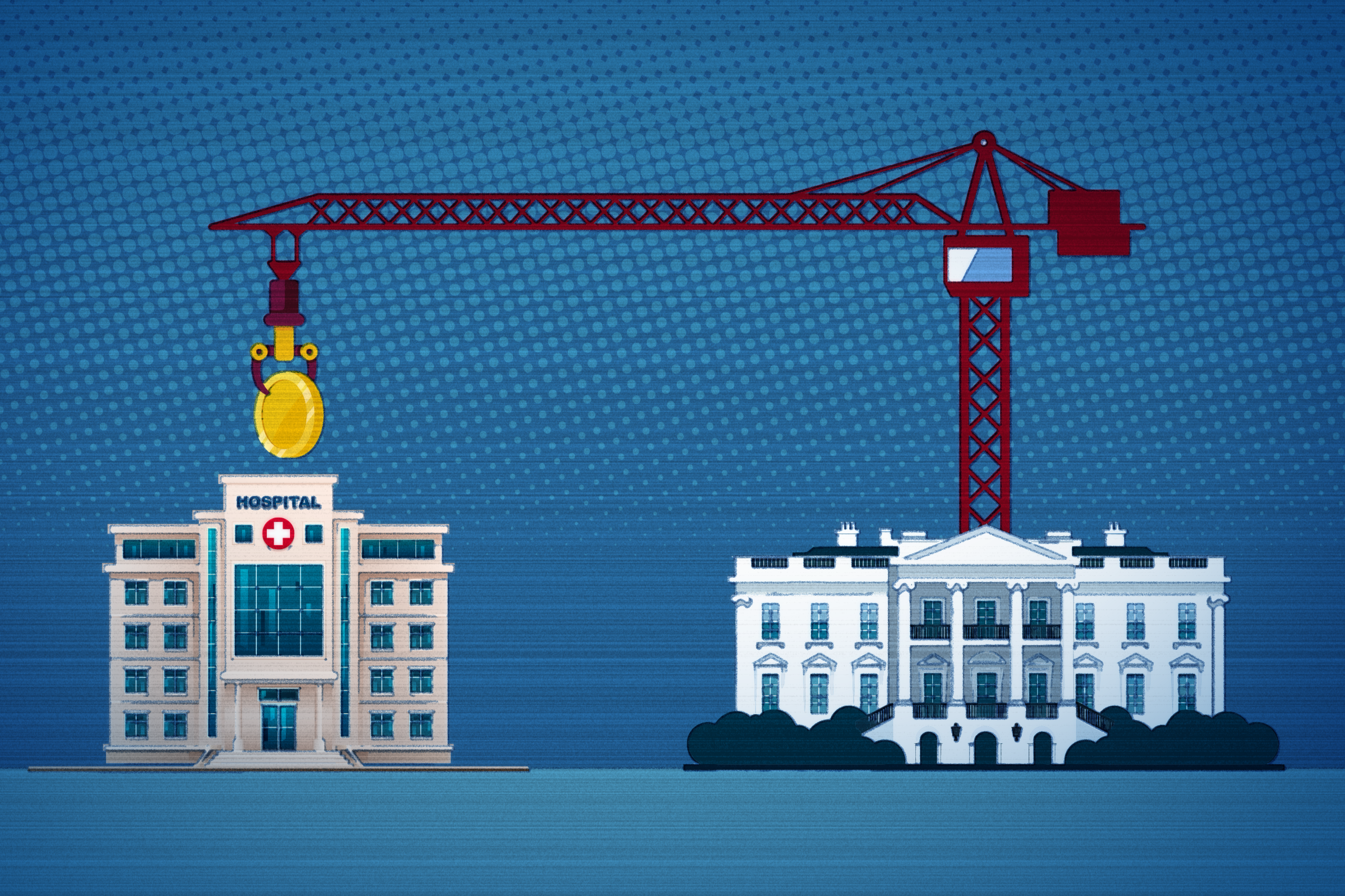 The federal government is clawing back nearly $100 million already disbursed to Nebraska public health programs. Vaccination programs, opioid treatment and infectious disease prevention will face impacts around the state.<br />(Illustration by Hanscom Park Studio via Flatwater Free Press)