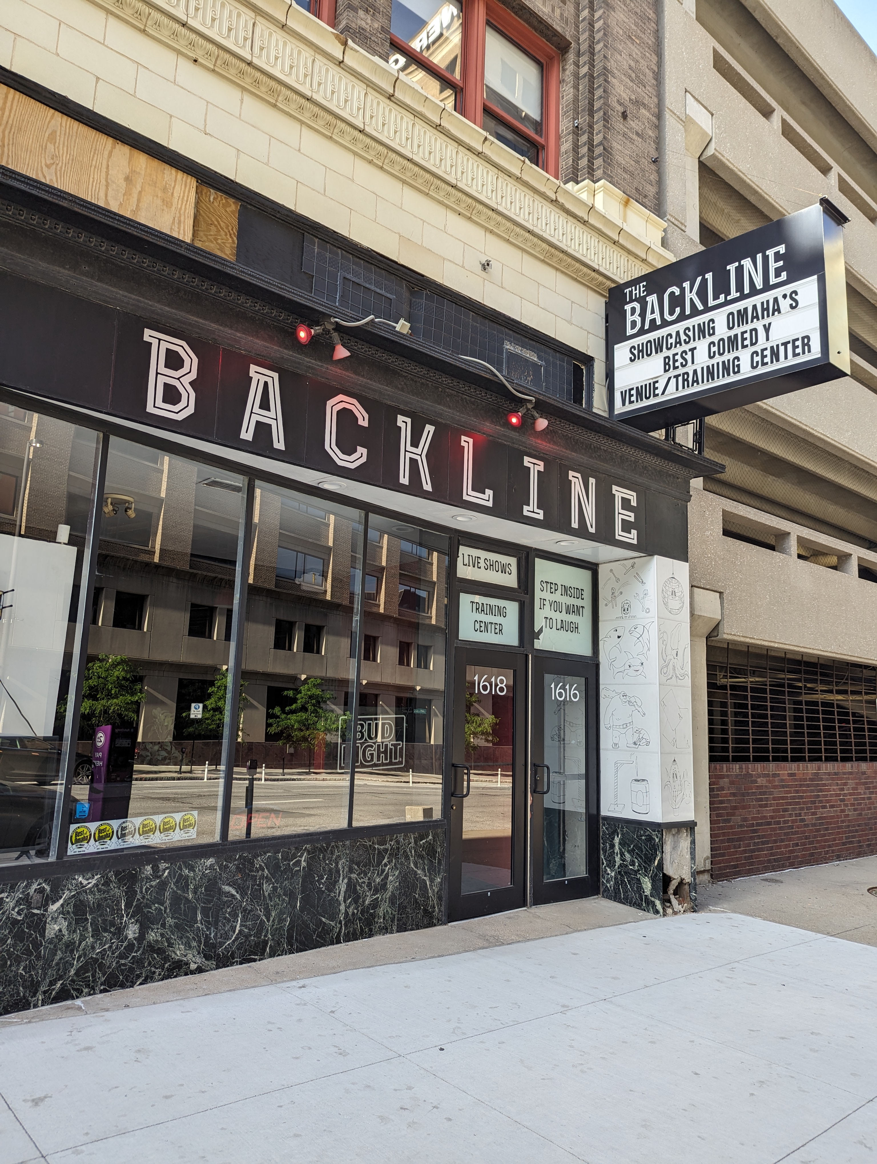 The Backline Comedy Club in downtown Omaha at 16th and Harney street.<br />(Maggie Mulcahy / The Daily Record)