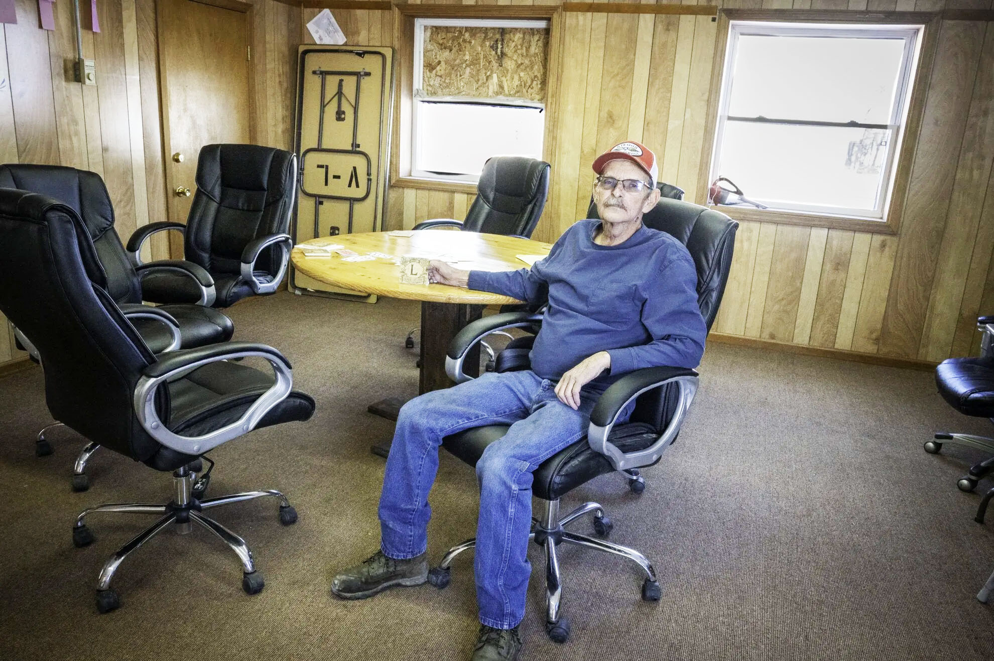 Rodd Wiest, the former village board chair in Lamar, traces the community’s decline back 60 years to a decision to relocate an area highway. “When we lost the railroads and then when the highway moved out, it kind of sealed our fate,” he said.<br />(Chris Loeffler Photography / Flatwater Free Press)