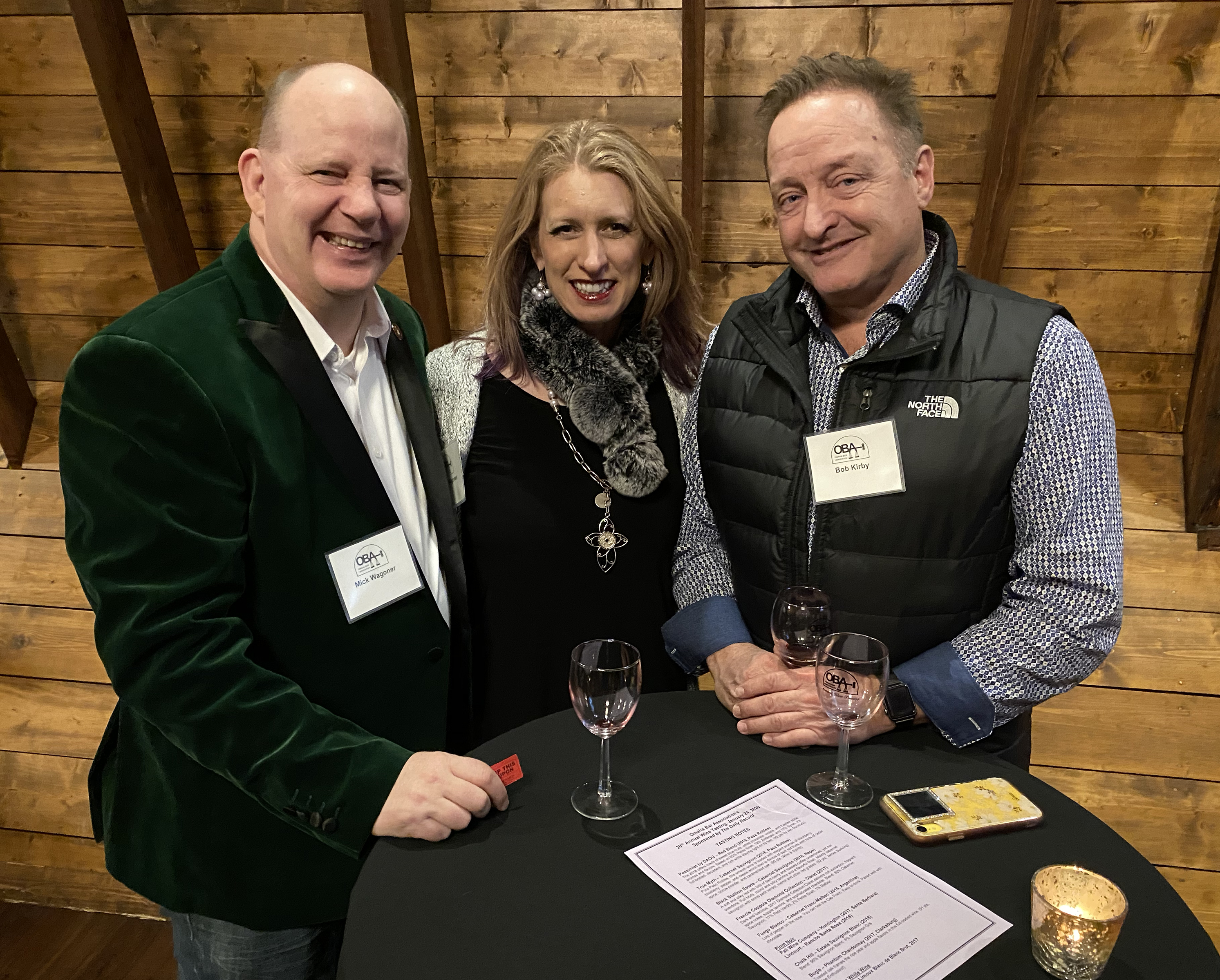 Omaha Bar Association members and their guests filled The Bar at Ackerhurst Dairy Farm for the 20th annual OBA Wine Tasting event Friday, Jan. 24, 2020. (Photo by Scott Stewart)