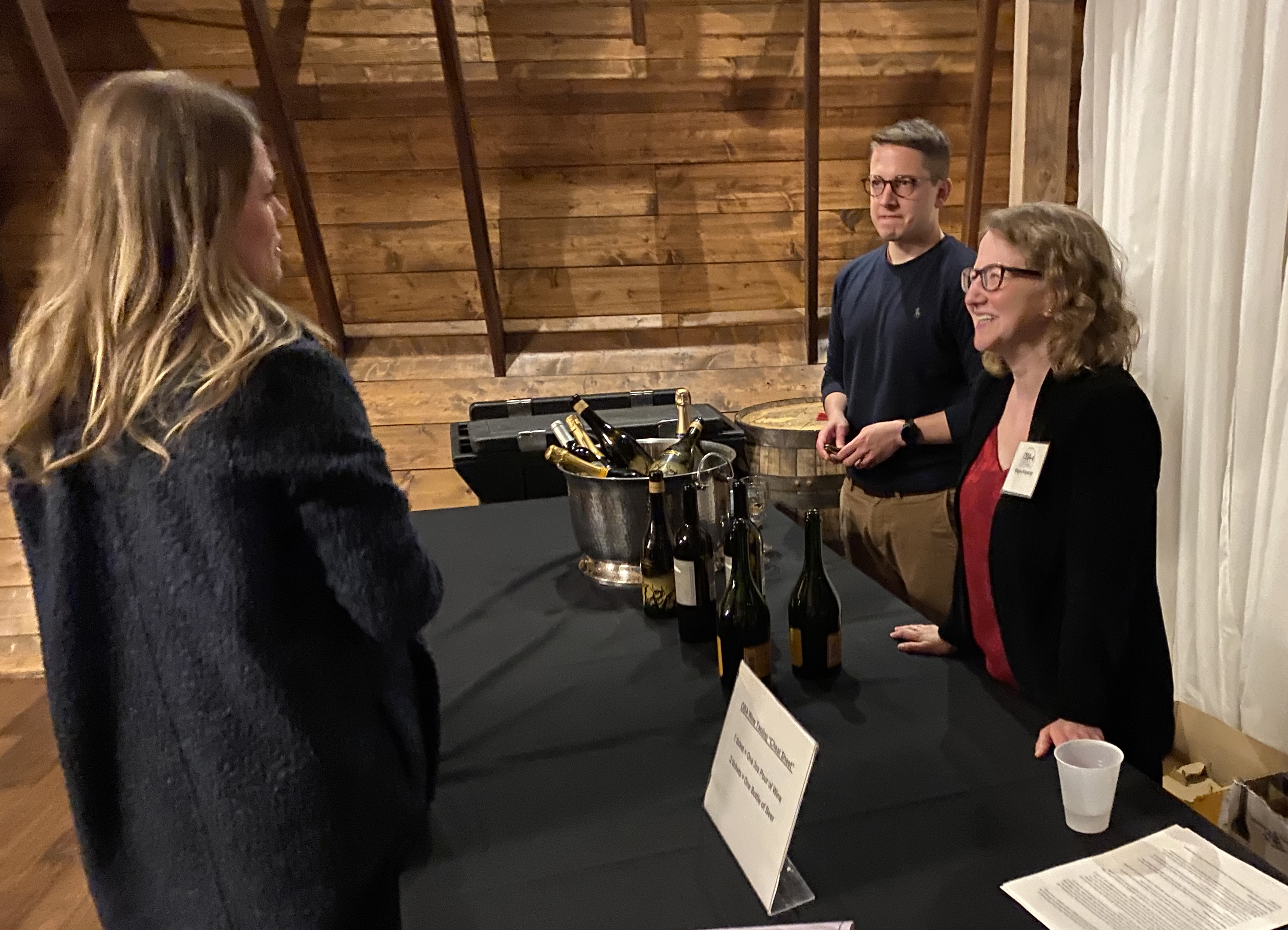 Volunteers from The Daily Record and Omaha Legal Professionals Association assisted the Omaha Bar Association with the preparations and operation of the event. (Photo by Scott Stewart)