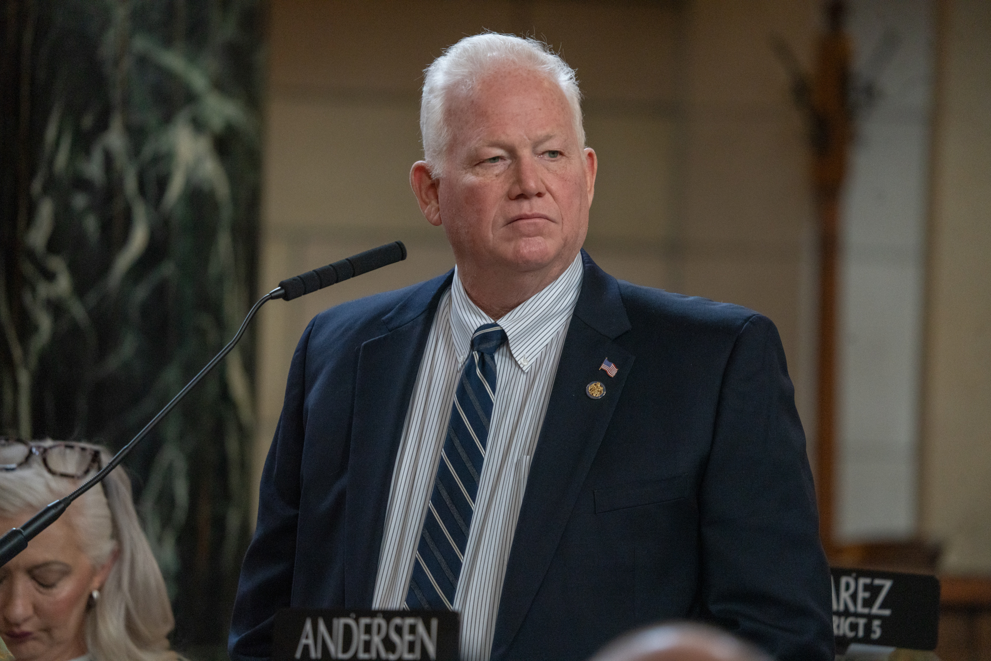 State Sen. Bob Andersen of Omaha,  Feb. 10, 2025.<br />(Zach Wendling / Nebraska Examiner)
