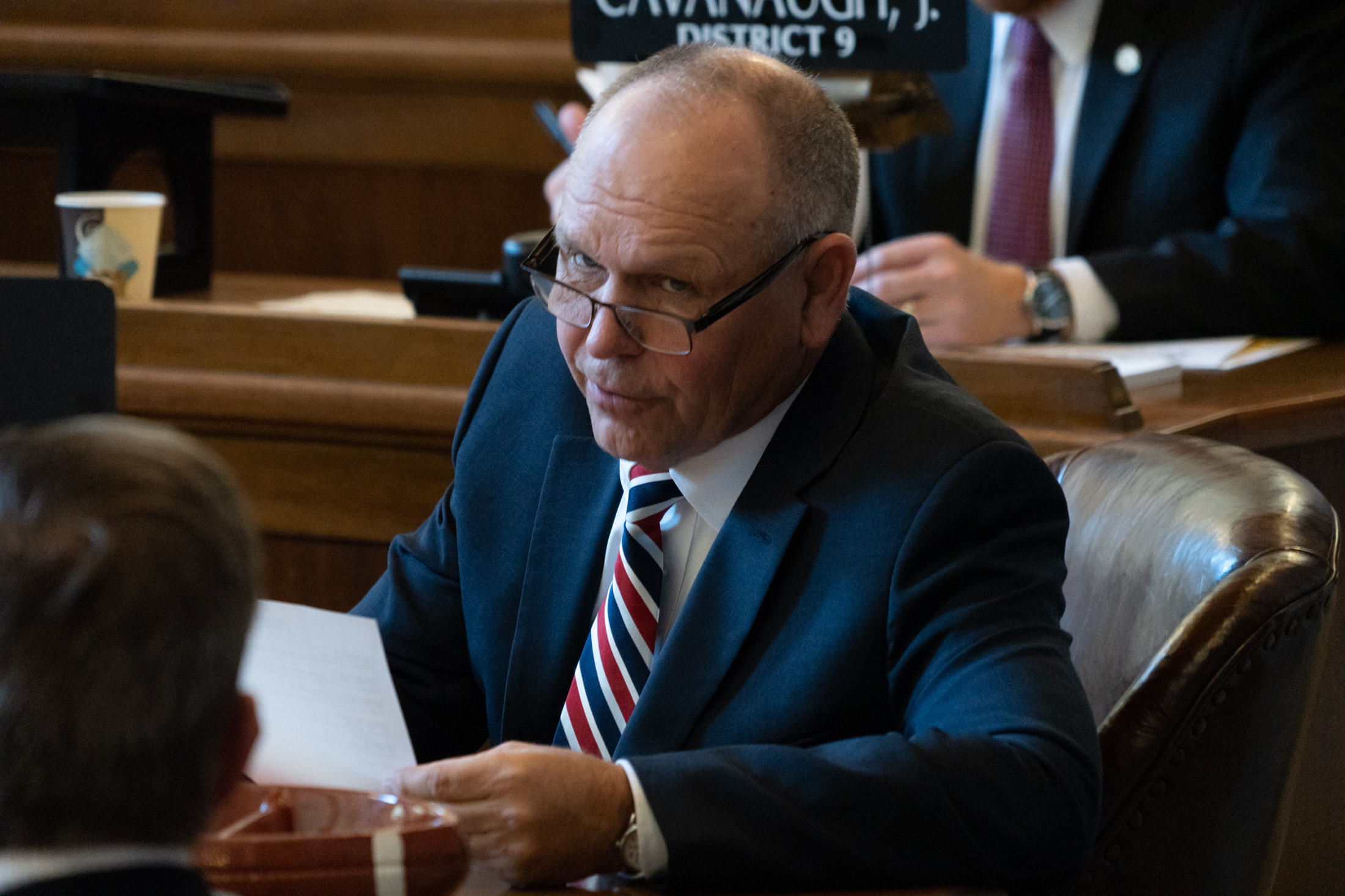 Sen. Tom Brandt of Plymouth, a registered Republican, said he’s leaning toward supporting the bill, “heavily.”<br />(Zach Wendling / Nebraska News Service)