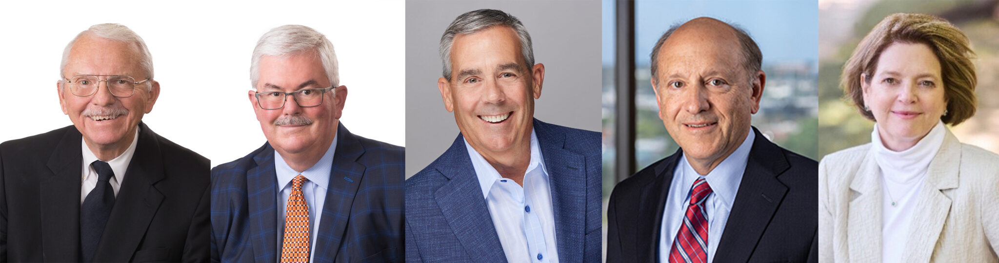 2025 CRE Summit Hall of Fame inductees, from left to right: Bob Dreessen and Doug Dreessen of TD2; David Maenner of Omaha CBRE; Mike Matejka of Woods Aitken Law, and Nancy Pridal of Lamp Rynearson.<br />(Courtesy of CRE Summit)
