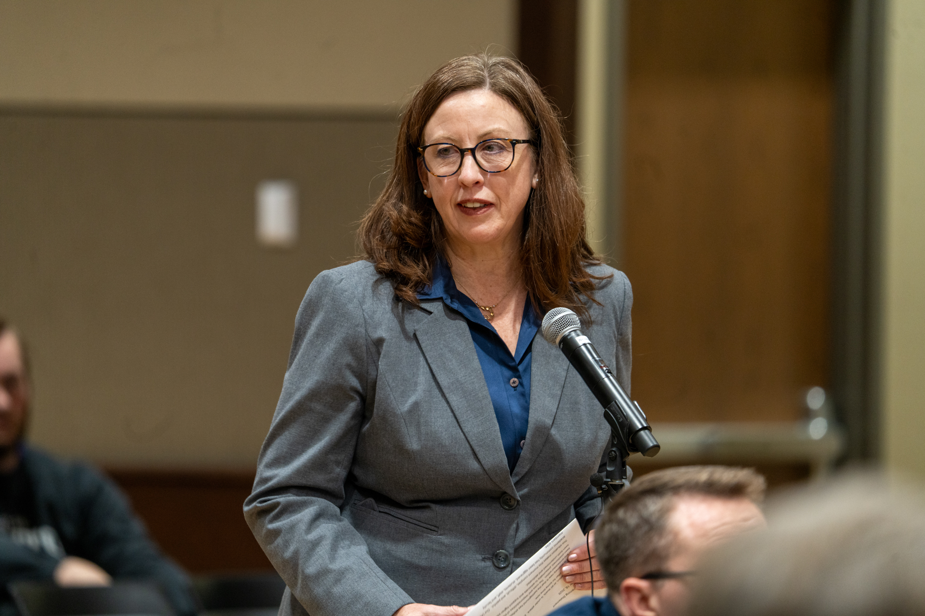 Beth Lewis, a professor in the Department of Teaching, Learning and Teacher Education, Nov. 18, 2025.<br />(Zach Wendling / Nebraska Examiner)