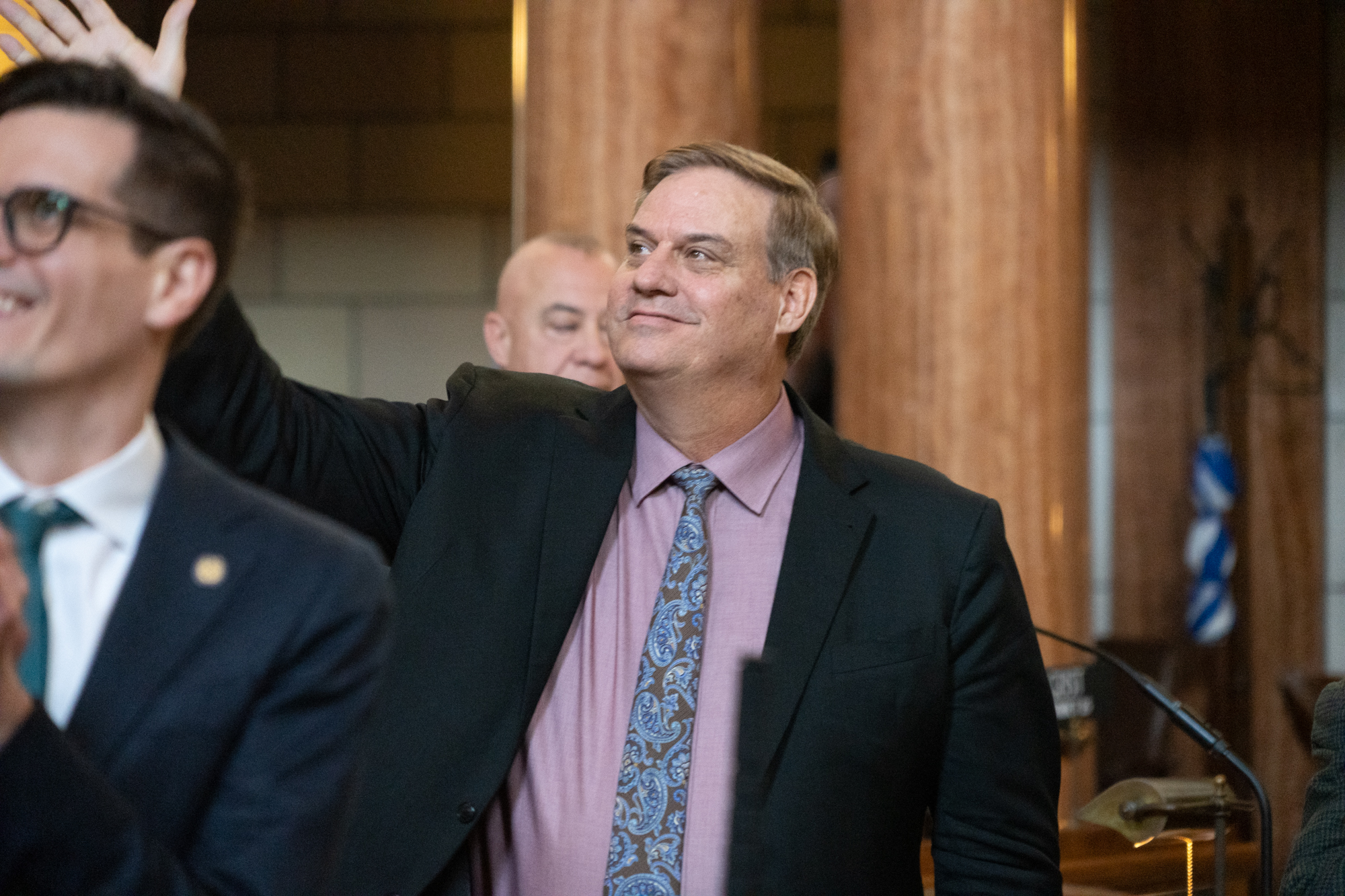 Sen. Mike McDonnell of Omaha, a registered Democrat, confirmed in an interview that he’s supporting the six-week abortion ban bill.<br />(Zach Wendling / Nebraska News Service)