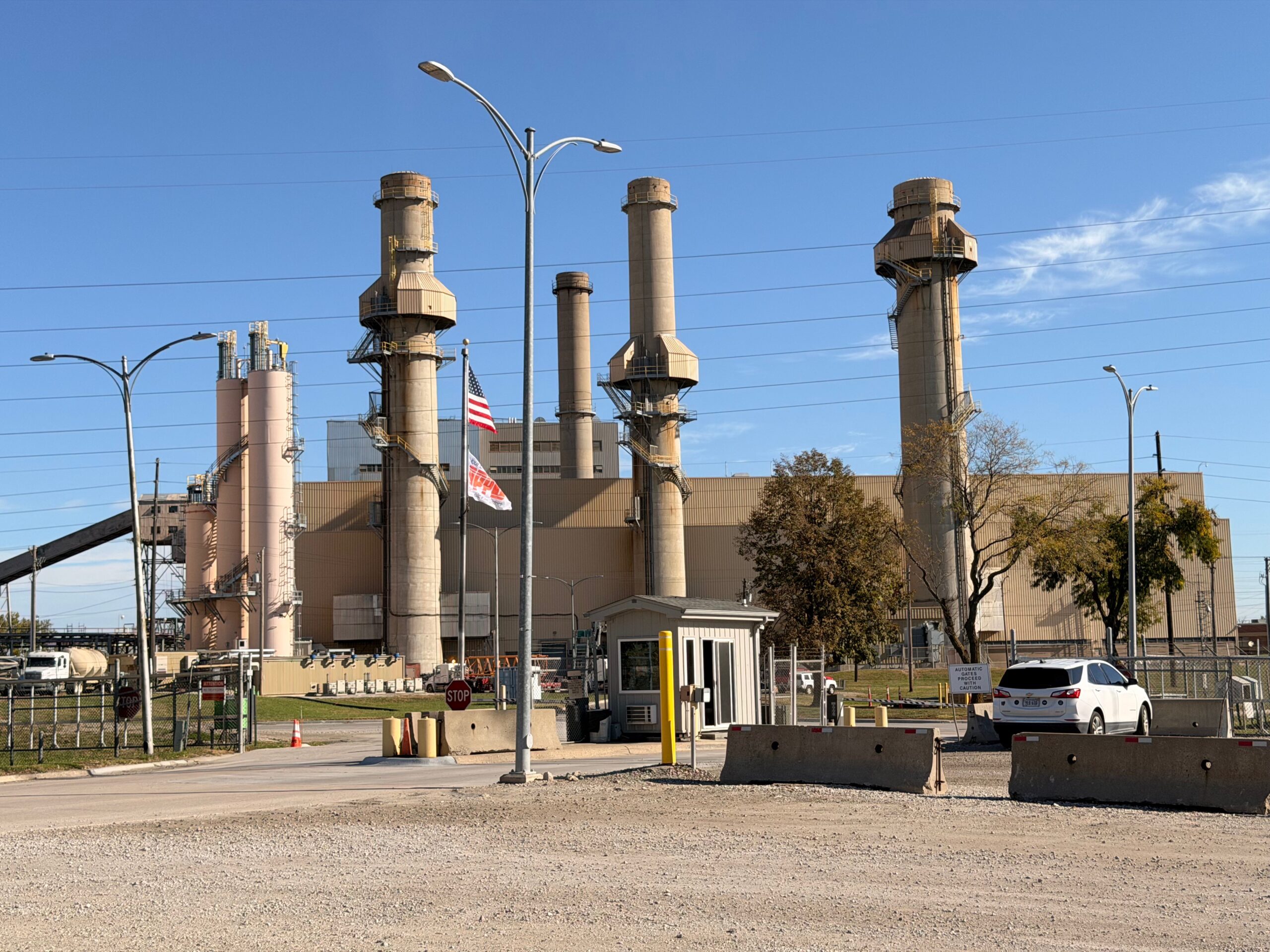 The Omaha Public Power District’s North Omaha Power Station is at the heart of a dispute between the State of Nebraska and OPPD’s elected board about how to handle power generation needs moving forward.<br />(Aaron Sanderford / Nebraska Examiner)
