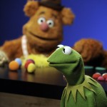 Muppets Fozzie Bear (left) and Kermit the Frog make a television appearance in New York, Monday Nov. 24, 2008.
(Richard Drew / AP Photo)
