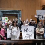 Victims and survivors of abused and neglected youth at residential treatment facilities (RTFs) and advocates, hold a news conference on the need for Congress to act to protect children and reform RTFs, Wednesday, June 12, 2024, on Capitol Hill in Washington. 
(Mariam Zuhaib / AP Photo)