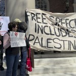 Students, faculty and members of the Harvard University community rally, Thursday, April 17, 2025, in Cambridge, Mass. 
(AP Photo)