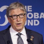 Bill Gates speaks during the Global Fund's Seventh Replenishment Conference, Sept. 21, 2022, in New York. 
(Evan Vucci / AP Photo)