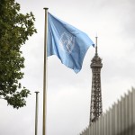 The UNESCO flag flies at its headquarters Tuesday, July 22, 2025 in Paris. 
(Thomas Padilla / AP Photo)