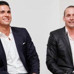 FILE - Oren and Tal Alexander speak at a panel at the Rockstars of Real Estate Event, Sept. 3, 2013 in New York.
(Photo by Amy Sussman / Invision for DETAILS Magazine / AP Images, File)