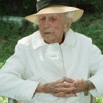 Marjory Stoneman Douglas, grand old dame of the Everglades, shown at her 102nd birthday in 1992, died in Miami, Fla., Thursday, May 14, 1998, at the age of 108.  In 1947, she helped lead the successful push to have nearly 1.6 million acres designated as Everglades National Park. 
(Lynne Sladky / AP Photo)