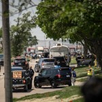 Law enforcement raided the Glenn Valley Foods plant in Omaha on June 10. Along with U.S. Immigration and Customs Enforcement, the FBI, the Drug Enforcement Administration and the U.S. Marshals Service also participated in the sweep. 
(Abiola Kosoko / Flatwater Free Press)
