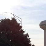 A Lexington water tower on Dec. 9, 2025. 
(Juan Salinas II / Nebraska Examiner)