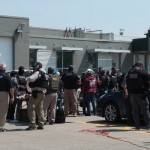 Immigration agents converge at Glenn Valley Foods on June 10, 2025 for an immigration raid. 
(Courtesy of U.S. Immigration and Customs Enforcement)