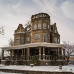 The home on the corner of Burdette Street and Florence Boulevard changed hands multiple times before it was bought by an African American couple in the 1930s. They listed it in the Green Book, a national guide of places that would serve Black Americans during the Jim Crow era. In December, it was added to the National Register of Historic Places. 
(Abiola Kosoko / Flatwater Free Press)