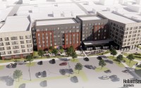 A proposed on-campus residential development is designed to house about 300 students of the University of Nebraska Medical Center. 
(Courtesy of Holland Basham Architects)