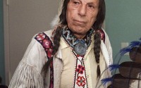 Iron Eyes Cody, the ''Crying Indian'' whose tearful face in 1970s TV commercials became a powerful symbol of the anti-littering campaign, is pictured in this 1986 photo. 
 (AP Photo)