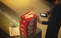 An employee holds Nike shoe boxes at the Nike store on the 5th Avenue, Monday, April 7, 2025, in New York.
(Yuki Iwamura / AP Photo)
