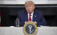 President Donald Trump speaks during an "Invest in America" roundtable with business leaders at the White House, Monday, June 9, 2025, in Washington. 
(Evan Vucci / AP Photo)