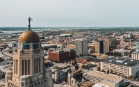 More than 100 state employees joined for a noon-hour news conference of the Nebraska Association of Public Employees in the Nebraska State Capitol Dec. 7, 2023, in Lincoln. 
(Aspects and Angles)