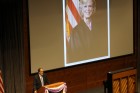 A memorial service was held for former U.S. Senior District Court Judge Laurie Smith Camp at Creighton University’s Hixson-Lied Auditorium, Tuesday, Nov. 23, 2021. (Derek Noehren/Daily Record)