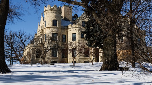 In 1903, George and Sarah Joslyn completed one of Nebraska’s greatest homes – a 35-room Scottish Baronial mansion atop a hill on Omaha’s outskirts. Slated to be torn down, it is one of the many historic treasures, saved by local preservation efforts.
(Courtesy of Visit Nebraska) 