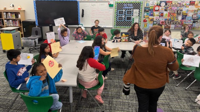 A group of students at Pine Elementary, an Omaha public school in the Little Italy neighborhood, are participating in an art project that will result in a mural in two companion schools in Carlentini, Sicily, Omaha’s sister city.
(Courtesy of Daniela de la Guardia)
